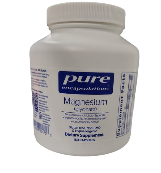 Magnesium Glycinate 180 Veg. Capsule -Pure Encapsulation